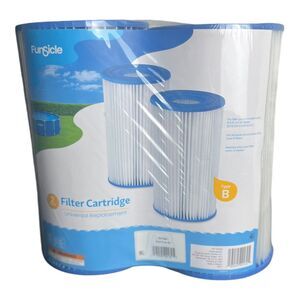 Funsicle Type B Pool Filter Cartridge (2 Pack) White Universal Replacement